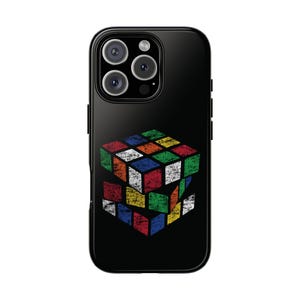 Vintage Scrambled Cube - Rubik's Cube Phone Case - Tough Case, Samsung, Google Pixel, iPhone