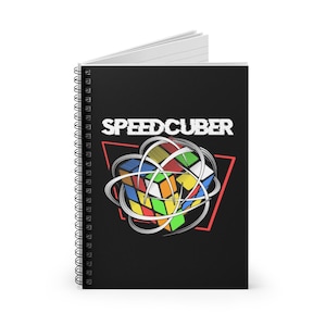 Speedcuber - Rubik's Cube Notizbuch - Spirale, Liniert, Journal, Liniertes Papier, Schule, Büro - 118 Seite