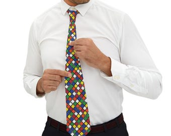 Flat Cubes Necktie