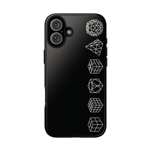Cube Lineup Rubik's Cube Phone Case - Black and White - Tough Case, Samsung, Google Pixel, iPhone