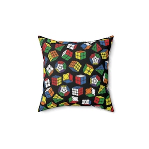 Rubik&#39;s Cube, Pyraminx, Megaminx, Skewb, Square-1 Throw Pillow