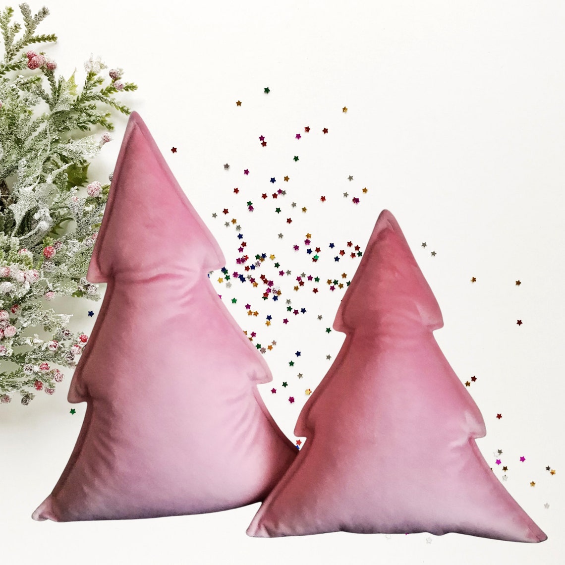 Christmas Tree Pillow Velvet Pillow Soft Xmas Tree Christmas Etsy