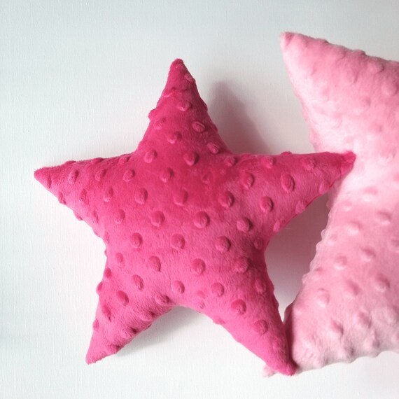 Deep Pink Star Pillow Star Cushion Star Shaped Pillow Nursery Pillows Baby Pillow Kids Pillow Star Nursery Decor Kids Room Decor Etsy UK
