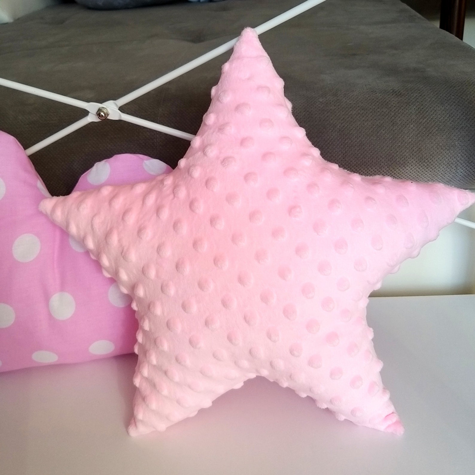 Pink Star Pillow Star Cushion Star Shaped Pillow Nursery Etsy