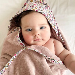 Hooded bamboo baby/toddler towel - various colours available