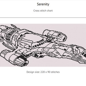 Firefly Serenity elongated cross stitch pattern