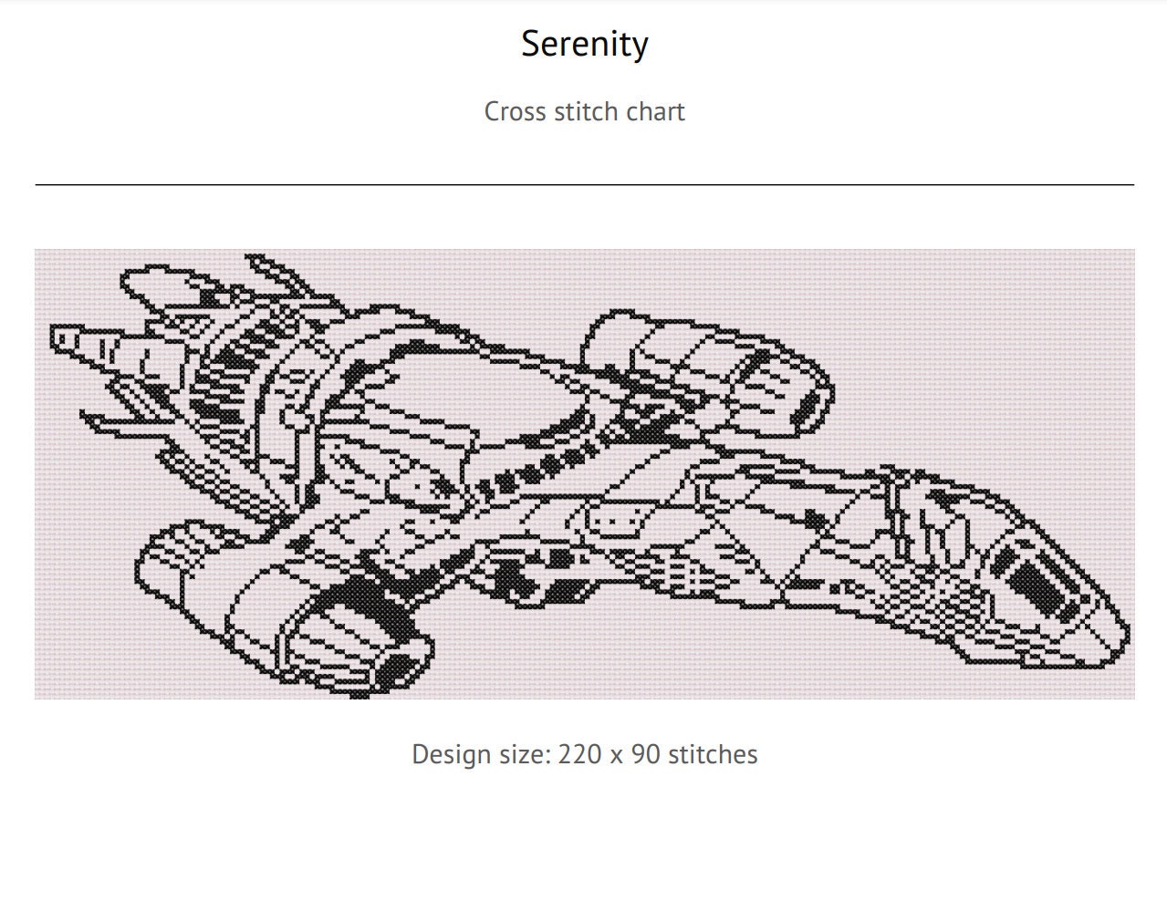 Firefly Serenity Elongated Cross Stitch Pattern Etsy
