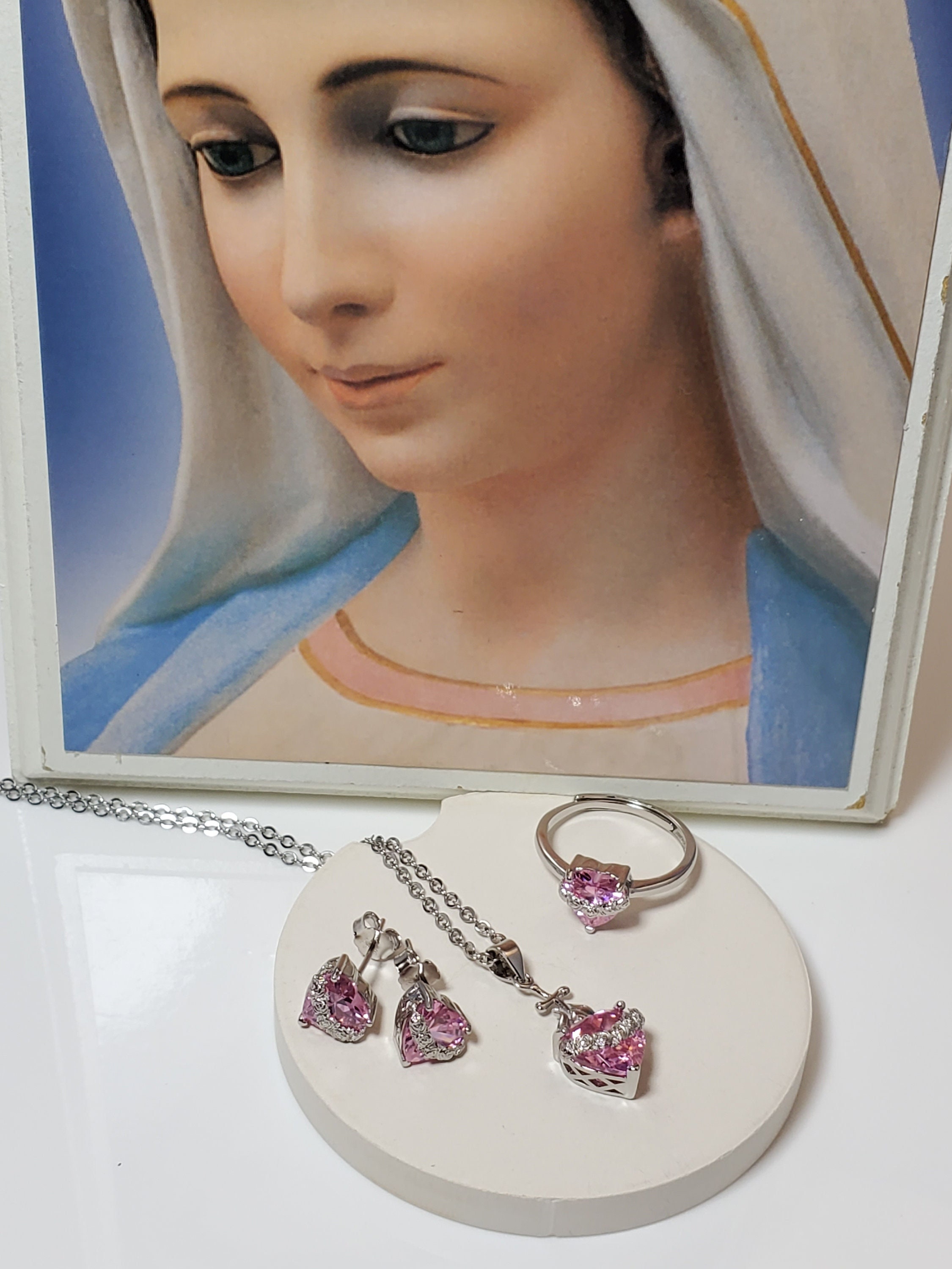 Immaculate Heart Ring Etsy