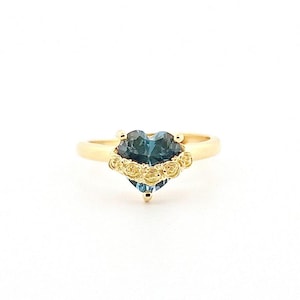 Immaculate Heart of Mary Blue ring | gold