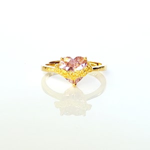 Anillo Inmaculado Corazón de María oro