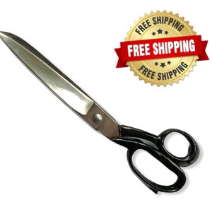 12 Handmade Heavy Duty Scissors Cutting Fabrics Carpets Leather