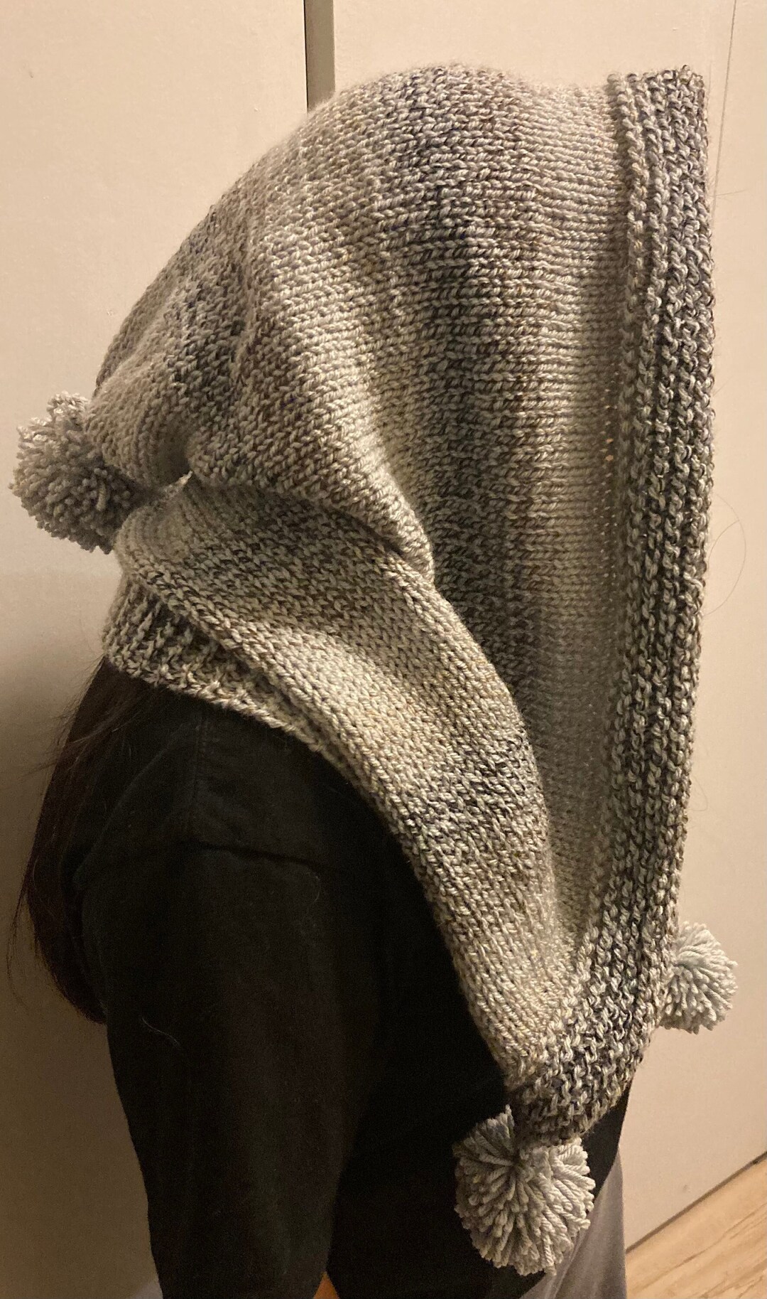 Ladies Hand Knitted Winter Hood/scarf Etsy