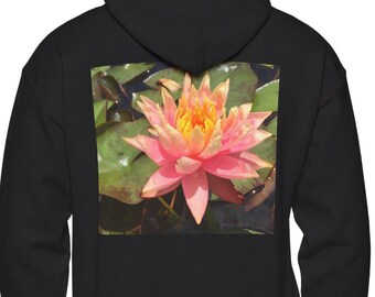 Unisex Zen AF Hoodie | Vibrant Lotus Back Design | Spiritual Sass Meets Cozy Comfort