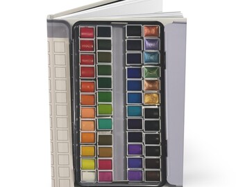 Watercolor Palette Journal | Hardcover Artist Journal, Art Sketchbook, Creative Planner, Gift for Artists