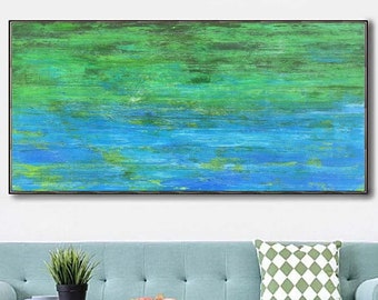 Springs water Abstract Texture painting ,Oversize Painting,Original Large Canvas Painting ,Hand Made Wall Art ,Acrylic Painting