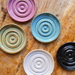 Handmade Ceramic Soap Dish: Artisan Pottery, Trinket Dish