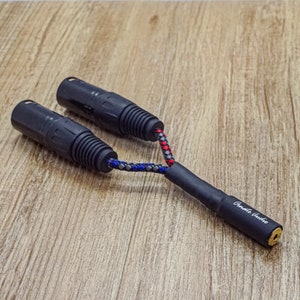Gloxinia (Dual 3-pin XLR to 2.5mm TRRS or 4.4mm TRRRS Adaptor) - by Ornate Audio