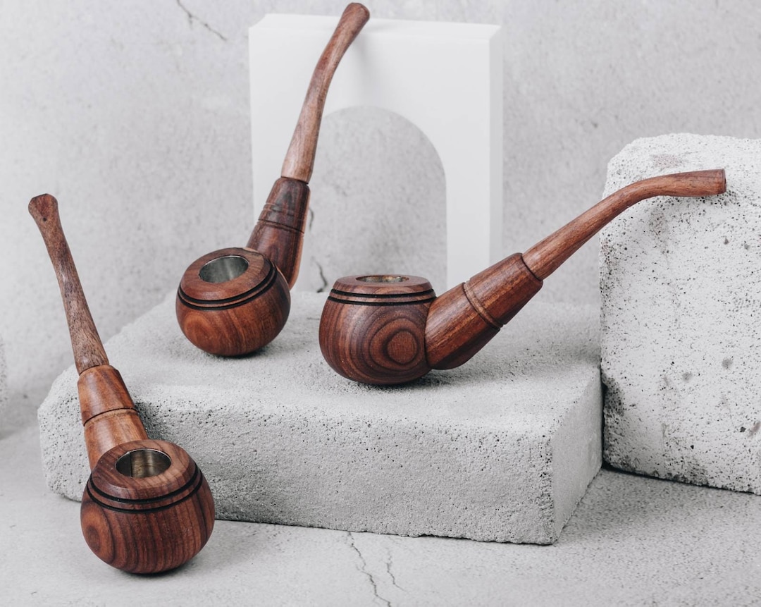 old school tobacco pipe Handmade Walnut Wood Smoking Pipe, Hand Carved Tobacco Pipe, Vintage Style  Wooden Pipe,gift for Smokers