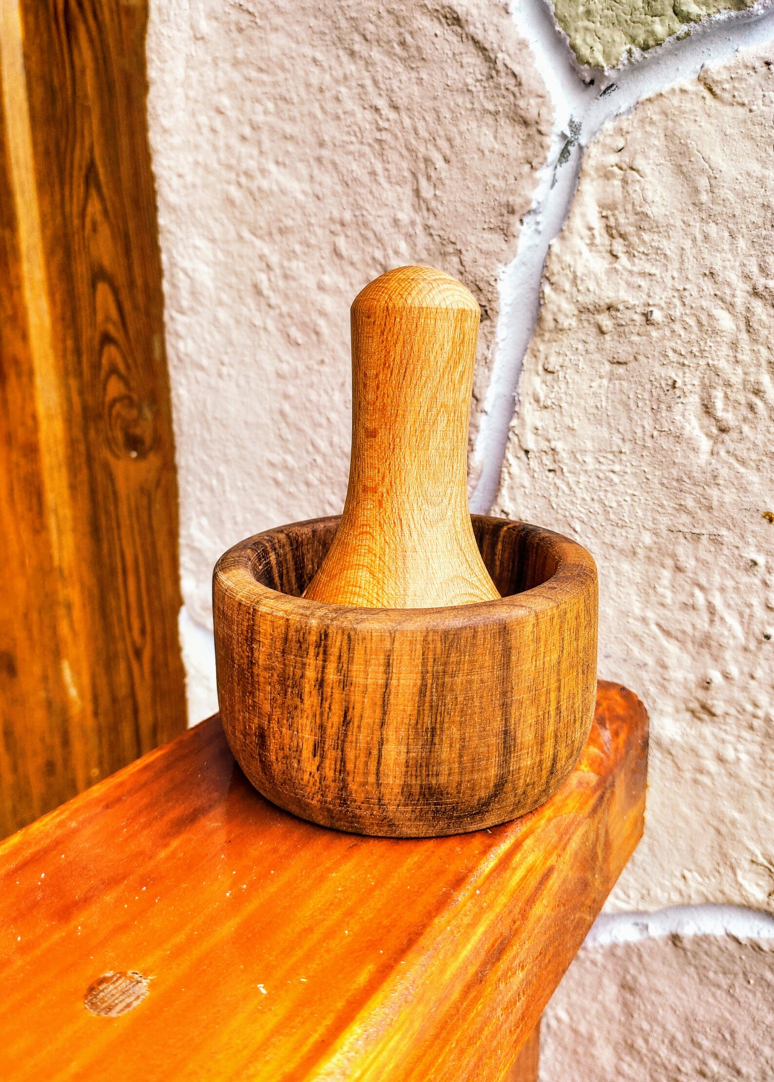 Mortar Wooden / Mortar and Pestle / Grinder for Herbs / Spices Etsy