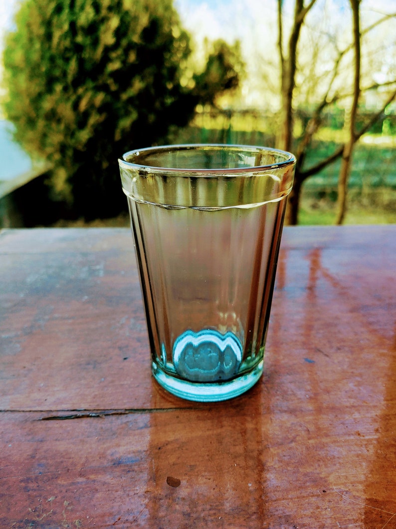 Faceted Glass Drinking Glasses Vodka Vintage Soviet Glass Russian Traditional Glass USSR glass for vodka