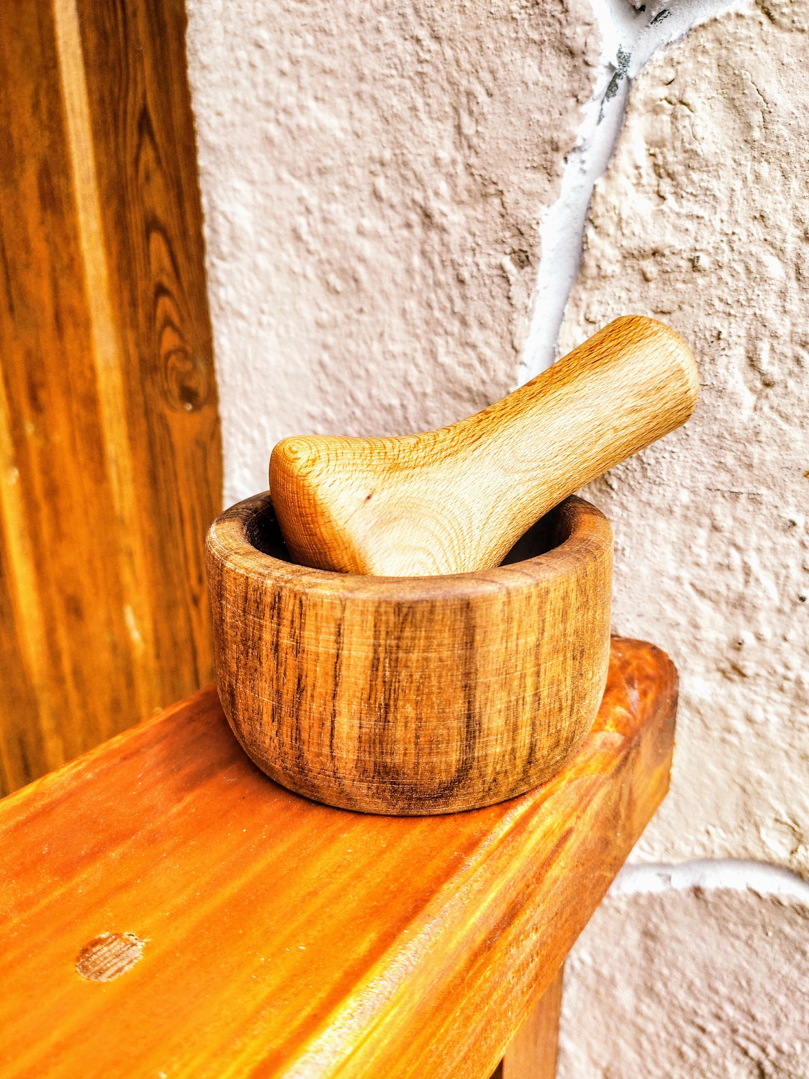 Mortar Wooden / Mortar and Pestle / Grinder for Herbs / Spices Etsy