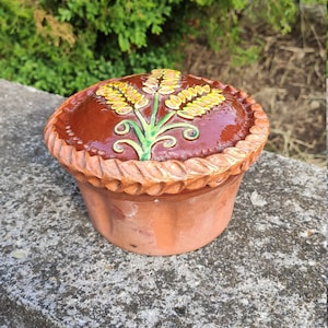 Kosiv ceramics / Peace for Ukraine / Vintage clay bread / Ceramic bread / Vintage kitchen decor