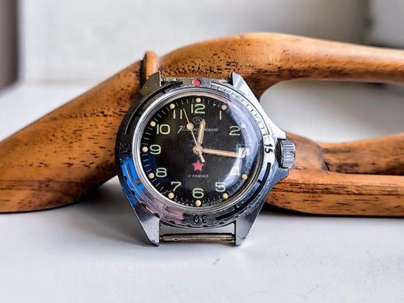 Vintage Vostok Commander Mechanical Watch, USSR Ministry of Defense