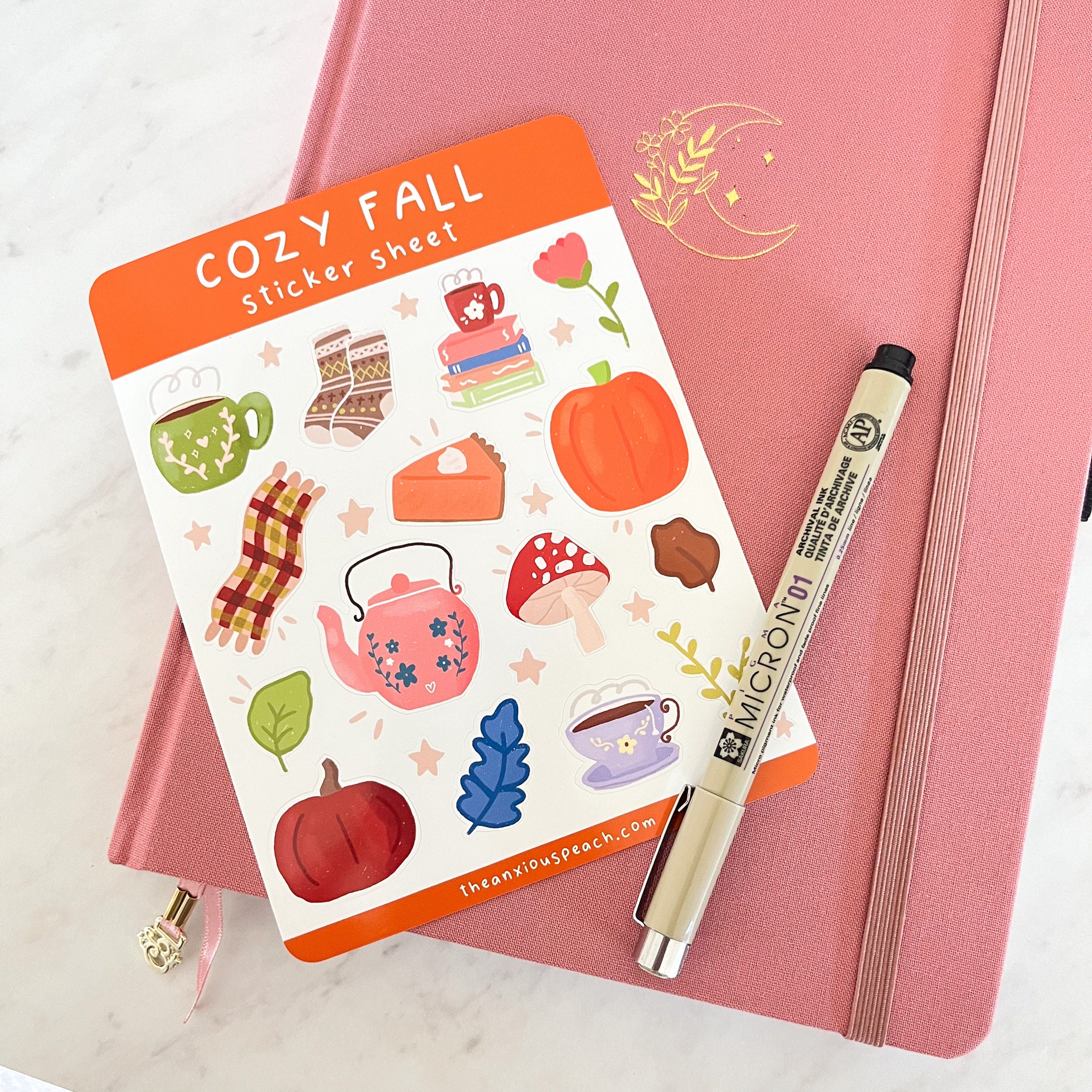 Cozy Fall Sticker Sheet / Bullet Journal Stickers / Planner - Etsy