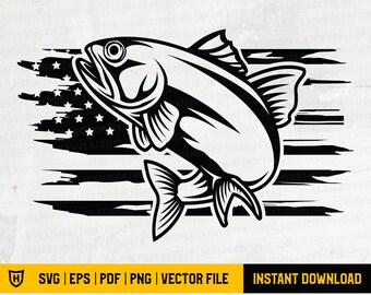 Download Svg Dxf Bass Fish Fish Lover Svg Silhouette Cut File America Fishing Svg Fishing Distressed American Usa Bass Fish Fishing Svg Cricut Templates Paper Party Supplies Seasonalliving Com