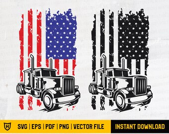 Download Truck Flag Svg Etsy