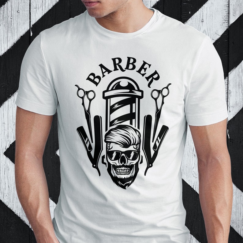 Download Barber Life Skull Svg File Barber Skull Svg Barber Shirt ...