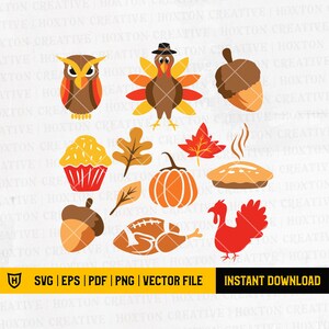 Thanksgiving Svg | Fall Svg | Thankful Svg | Turkey Svg | Fall Clipart | Thanksgiving Svg Bundle | Autumn Svg