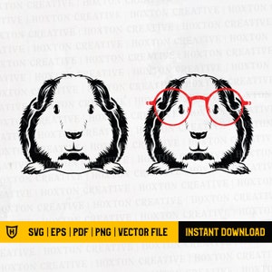 Guinea Pig Svg / Animal Svg / Cute Animal Svg / Animal Lover Svg / File di taglio