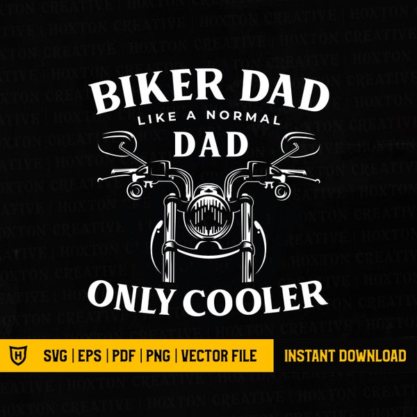 Biker Dad Skull Svg File | Rockabilly Skull Svg | Biker Man Skull Svg | Dad Life Shirt | Dad Shirt | Best gift for Dad | Cut File