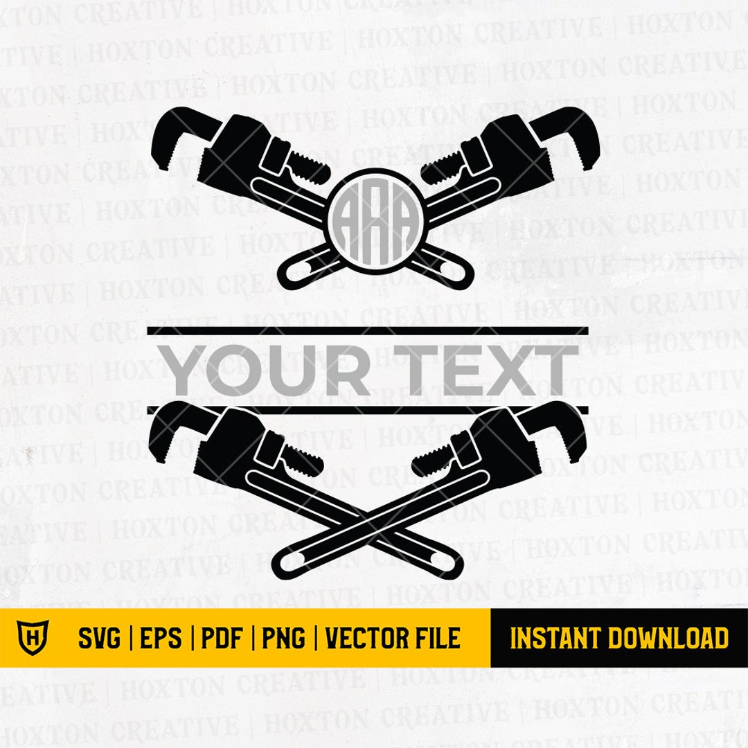 Pipefitter Svg File Pipefitter Clipart Wrench Svg Crossed Pipe Wrenches