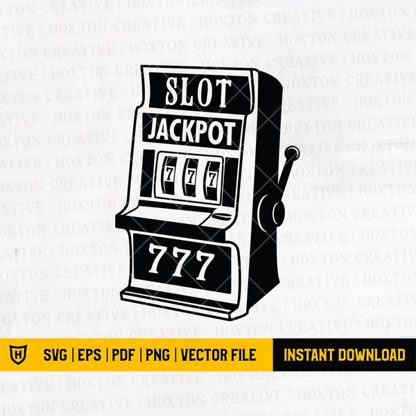 Slot Machine Svg | Machine Svg | Casino Svg | Gambling Svg | Las Vegas Svg | Cutting Files