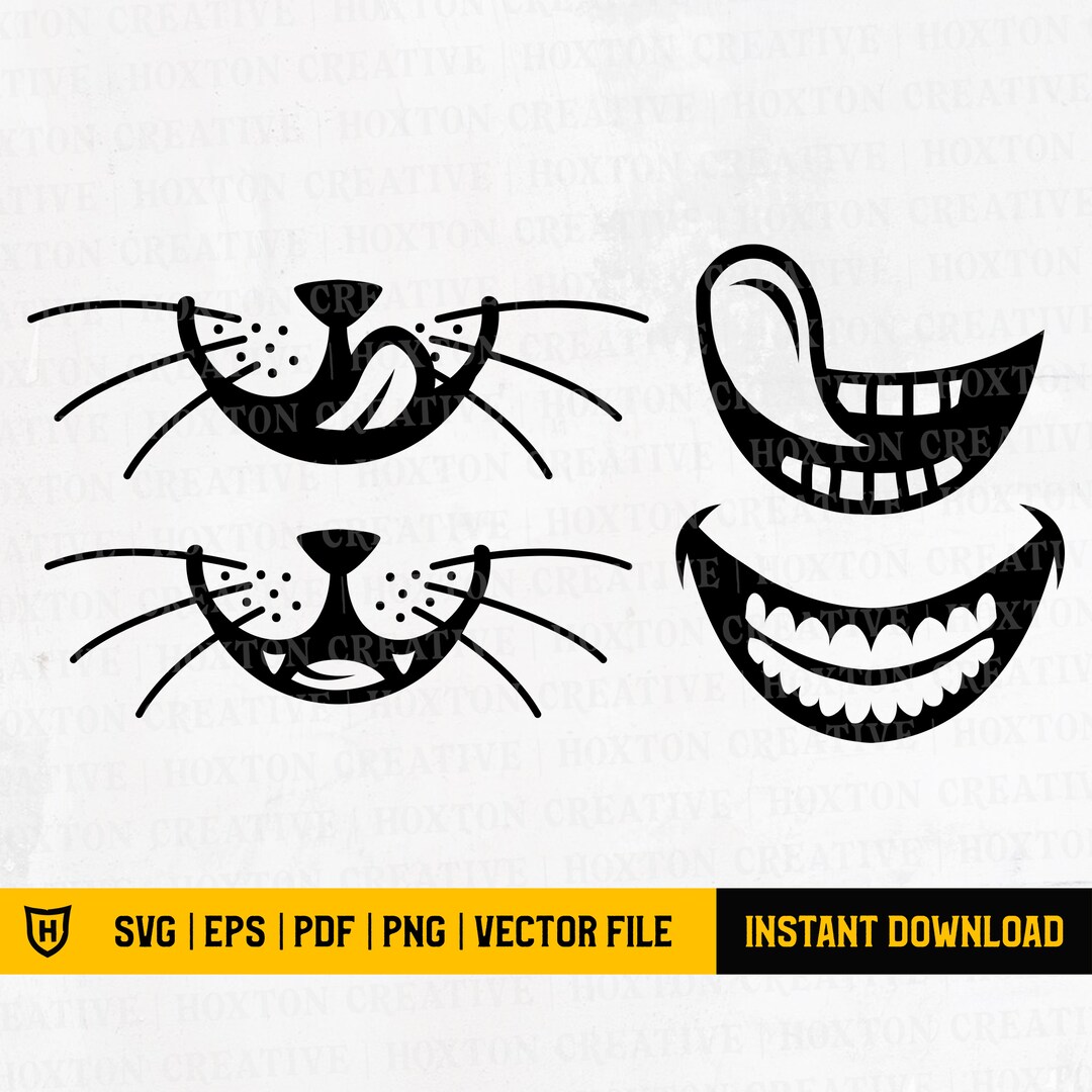 Funny Face Mask Svg Smile Svg Animal Mask Design Svg Dog Face Svg Cat