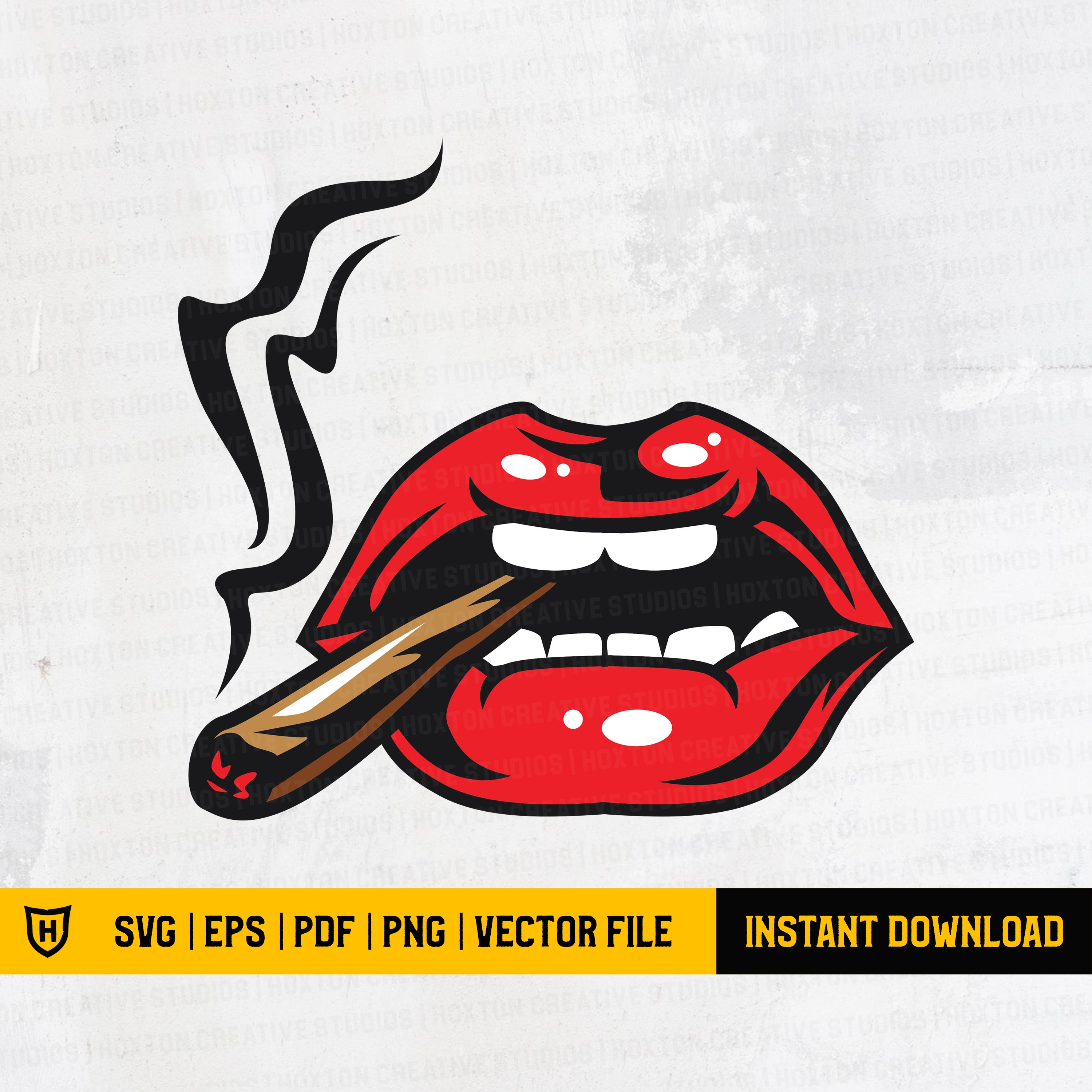 Red Lips Dripping Smoking Weed Lips Smoking Joint Dopelife Etsy España
