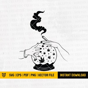 Cannabis Ball | Marijuana Svg | Blunt Joint Svg | Crystal Ball Svg | Weed Svg | Cannabis Svg | Smoking Weed Svg | Rasta Svg | 420 Svg