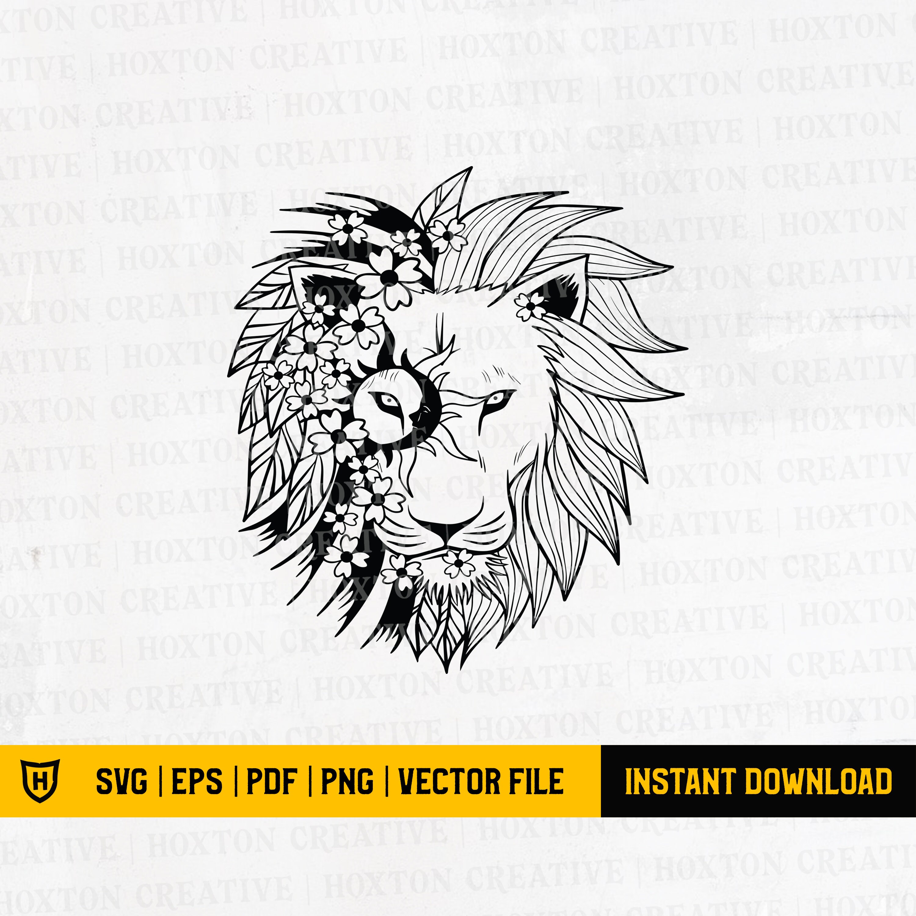 Free Free Lion Flower Svg 881 SVG PNG EPS DXF File