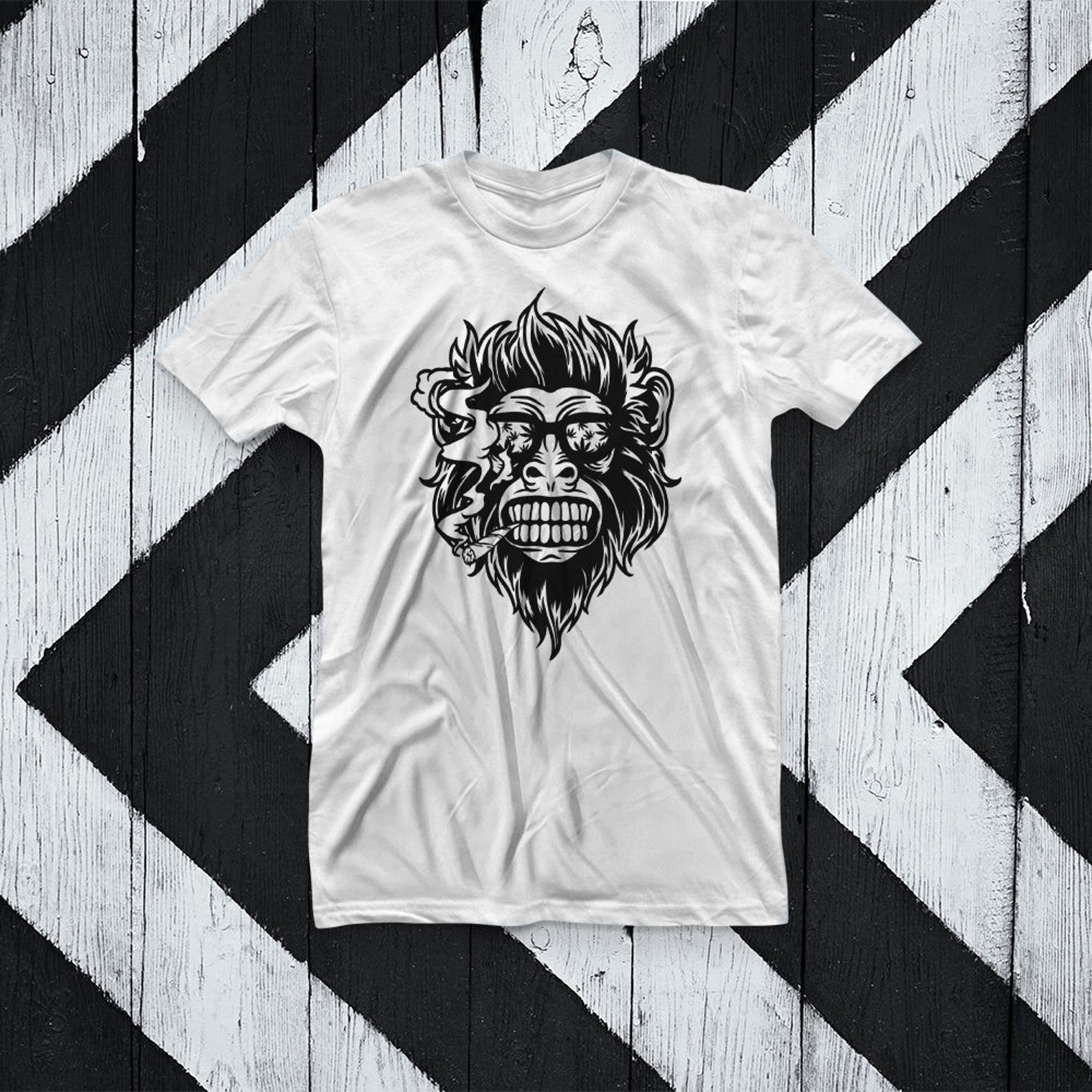 Rasta Monkey Smoking Joint Svg File Smoking Cannabis Svg - Etsy