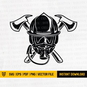 Firefighter Head Svg | Firefighter Svg | Fireman Svg | First Responder Svg | Firefighter Shirt | US Firefighter Svg | Cutting File