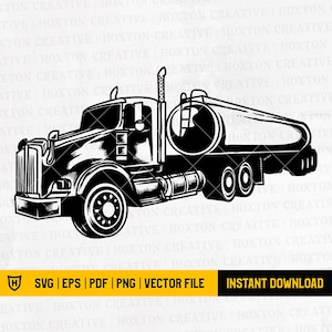 Tanker Truck Svg File | Truck Svg | Tank Truck Svg | Tank Truck Cut Files | Truck Svg | Tank Truck Clipart | Tank Truck Png