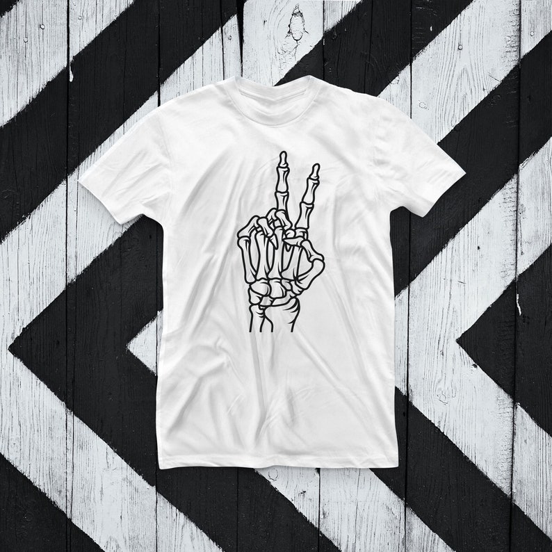 Peace Hand Skeleton Svg Skeleton Hand Svg Hand Sign - Etsy