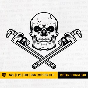Mechanic Svg | Skull Mechanic Svg | Mechanic Shirt | Mechanic Skull Shirt Svg | Wrenches Svg | Mechanic Skull | Cut Files