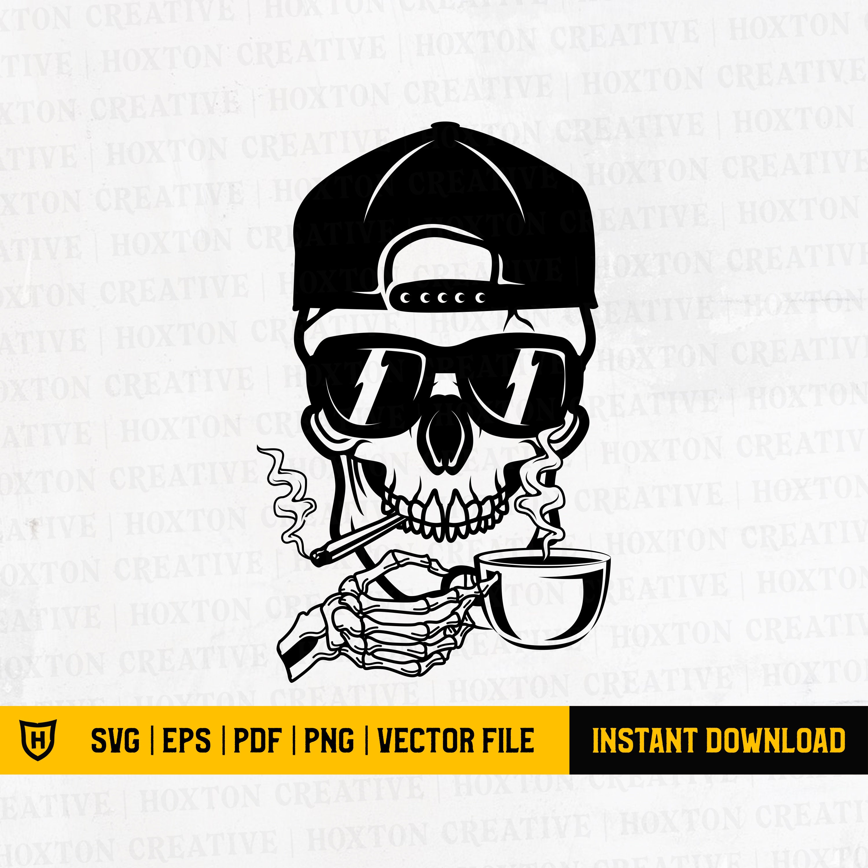 Download Dead Inside But Caffeinated with Smoke Svg Skull Smoking ...