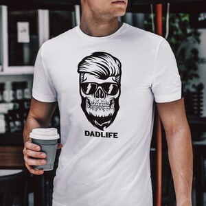 Dadlife Skull Svg | Dadlife Skull Shirt | Rockabilly Skull Svg | Dad ...