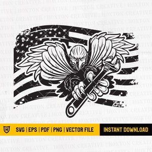 US Mechanic Svg File | Mechanic Eagle Svg | Mechanic Shirt | Repair Mechanic Svg | US Mechanic Shirt | Mechanic Svg | Cutting Files