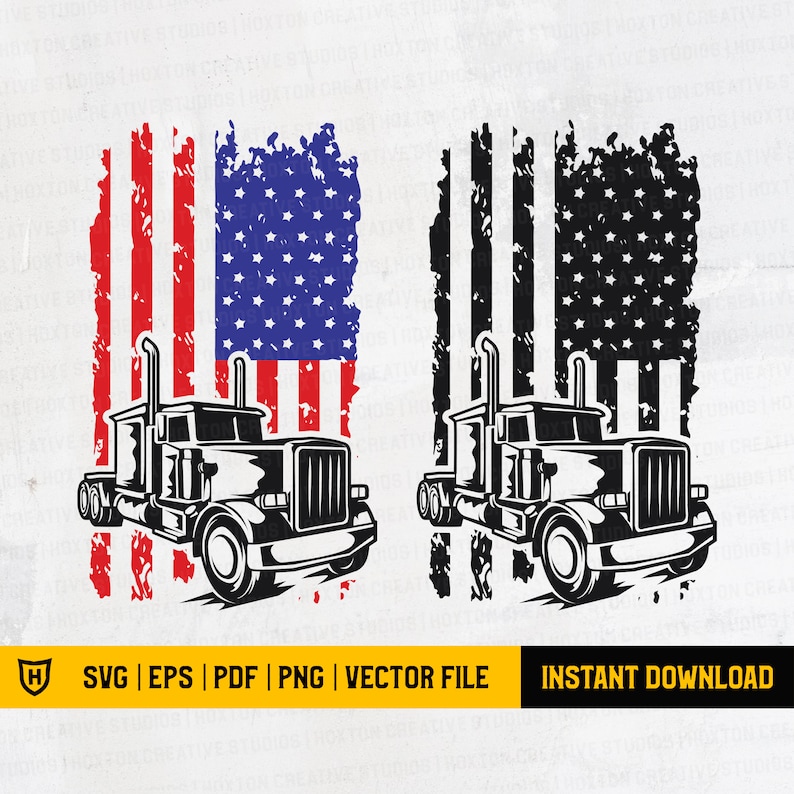 Free Free American Flag Trucker Svg 125 SVG PNG EPS DXF File