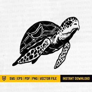 Archivo SVG de tortuga / Lindo bebé tortuga svg / tortuga marina svg / ilustración de tortuga / tortuga svg / tortuga clipart / archivos de corte
